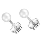 Cherry Diva Earrings 20 Gauge Hypoallergenic Pearl Stud Earrings