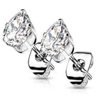 Cherry Diva Earrings 20 Gauge Hypoallergenic Stainless Steel Crystal Droplet Stud Earrings