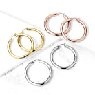 Cherry Diva Earrings Hypoallergenic Chunky Hinged Hoop Earrings