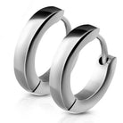 Cherry Diva Earrings Hypoallergenic Chunky Stainless Steel Huggie Hoop Earrings