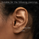 Cherry Diva Earrings Hypoallergenic Dangling Clover Huggie Hoop Earrings