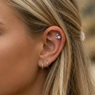 Cherry Diva Flat Back Stud 16 Gauge Crystal Star Top Flat Back Stud