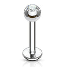 Cherry Diva Flat Back Stud 16 Gauge Titanium Flat Back Crystal Topper Stud
