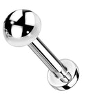 Cherry Diva Flat Back Stud 16 Gauge Titanium Internally Threaded Dome Top Stud