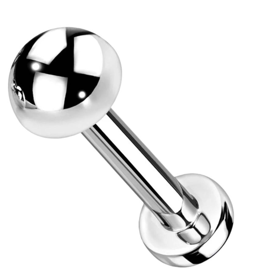 Cherry Diva Flat Back Stud 16 Gauge Titanium Internally Threaded Dome Top Stud