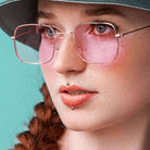 Cherry Diva Flat Back Stud 16 Gauge Titanium Push Fit Basic Ball Top / Cartilage Stud