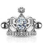 Cherry Diva Helix Cuff 16 Gauge Crystal Tiara Helix Cuff