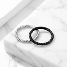 Cherry Diva Hinged Hoop Ring 16 Gauge Hypoallergenic Braided Hinged Hoop Ring