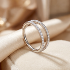 Cherry Diva Hinged Hoop Ring 16 Gauge Hypoallergenic Double Crystal Hinged Hoop Ring