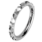 Cherry Diva Hinged Hoop Ring 16 Gauge Hypoallergenic Geometric Hinged Hoop Ring