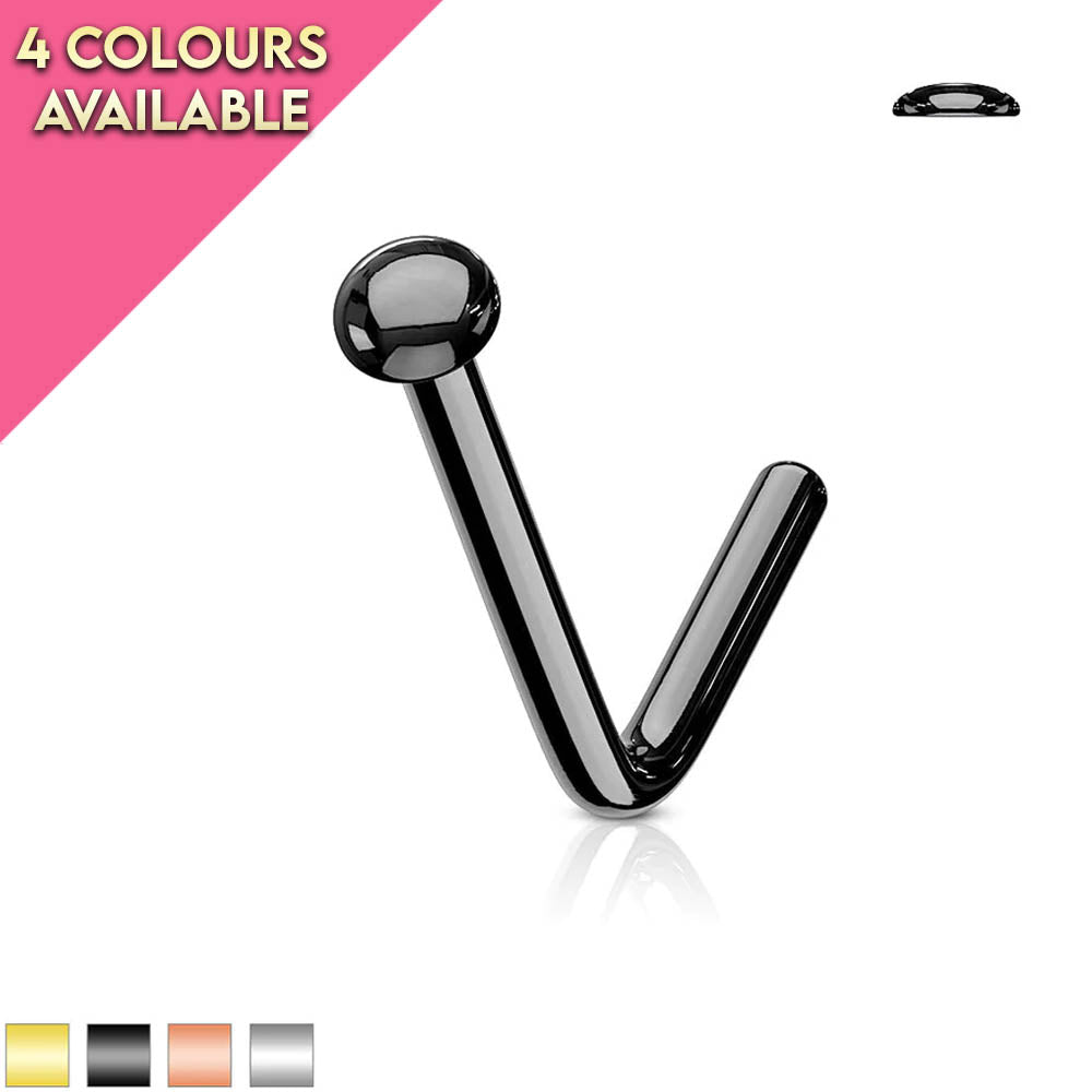 20 Gauge Dome End L Bend Nose Stud