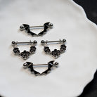 Cherry Diva Nipple Ring Multi Pack Of 8 Silver Nipple Bars