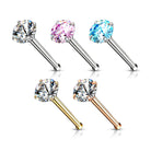 Cherry Diva nose stud 20 Gauge Pack Of 5 Rainbow Crystal Nose Studs