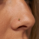 Cherry Diva Screw Nose Stud 20 Gauge Titanium Dome Top Screw Nose Stud