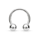Cherry Diva Circular Barbell 16 Gauge Externally Threaded Titanium Circular Barbell