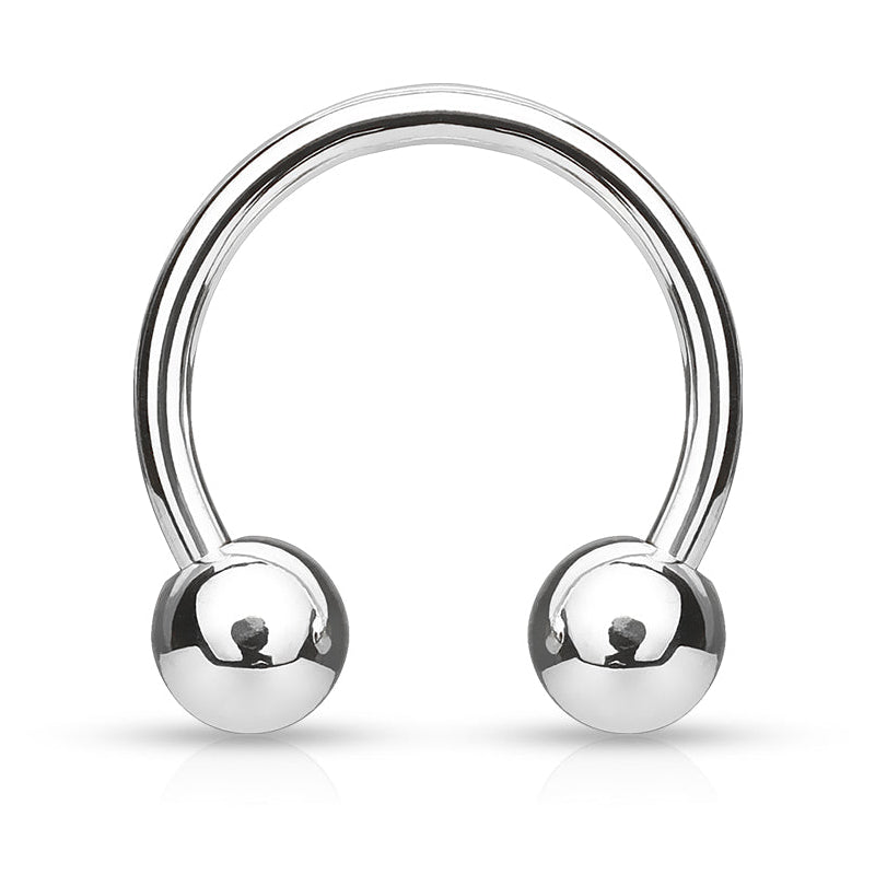 Cherry Diva Circular Barbell 16 Gauge Externally Threaded Titanium Circular Barbell
