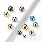 Cherry Diva Spare Parts Externally Threaded Surgical Steel Ball End - Gold