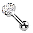 Cherry Diva Stud 16 Gauge Hypoallergenic Prong Set Crystal Cartilage Stud