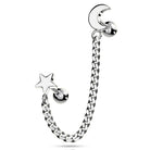 Cherry Diva Stud 16 Gauge Moon & Stars Chain Linked Stud