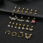 Limited Edition 21 Pack Golden Studs And Hoops