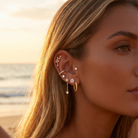 Cherry Diva Stud Multi Pack Of 12 Flat Back Studs And Hoops