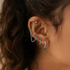 Cherry Diva Stud Multi Pack Of 13 Flat Back Studs And Hinged Hoops