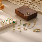 Cherry Diva Stud Multi Pack Of 13 Flat Back Studs And Hoops