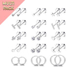 Cherry Diva Stud Multi Pack of 15 Pairs Of Studs & Hoop Earrings