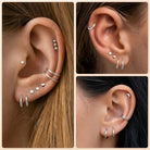 Cherry Diva Stud Multi Pack of 15 Pairs Of Studs & Hoop Earrings