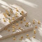 Cherry Diva Stud Multi Pack Of 25 Flat Back Studs And Hoops