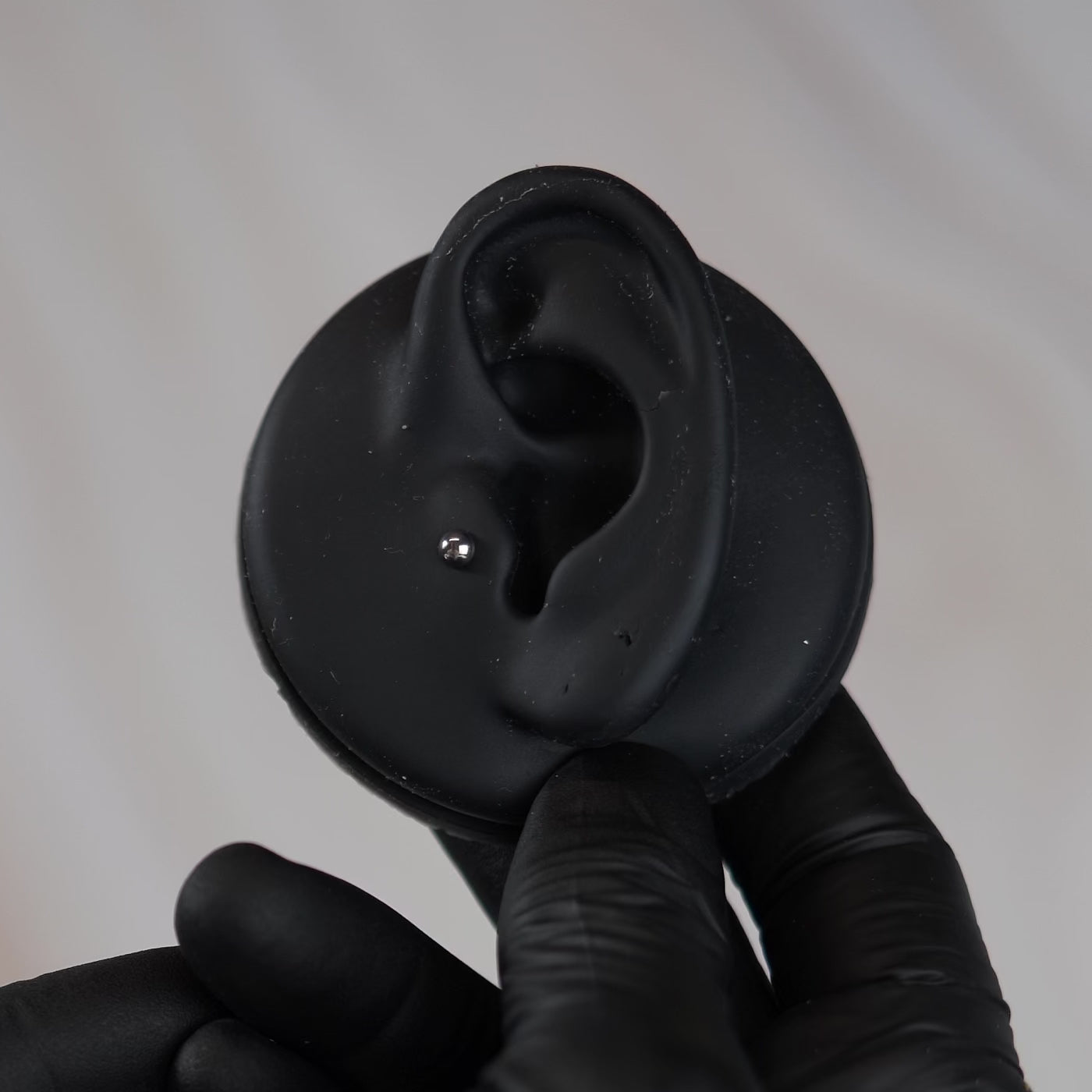 16 Gauge Titanium Threadless Ball Top Cartilage Stud