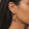 Hypoallergenic Chunky Hinged Hoop Earrings