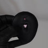 14 Gauge Titanium Crystal Heart Belly Bar