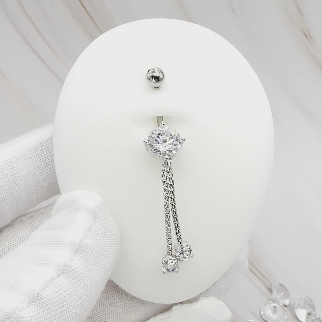 Crystal belly button rings deals