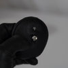 14 Gauge Internally Threaded Titanium Crystal Belly Button Bar