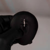 14 Gauge Surgical Steel Hinged Crystal Twist Belly Button Ring