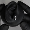 16 Gauge Hypoallergenic Internally Threaded Dangling Star Stud