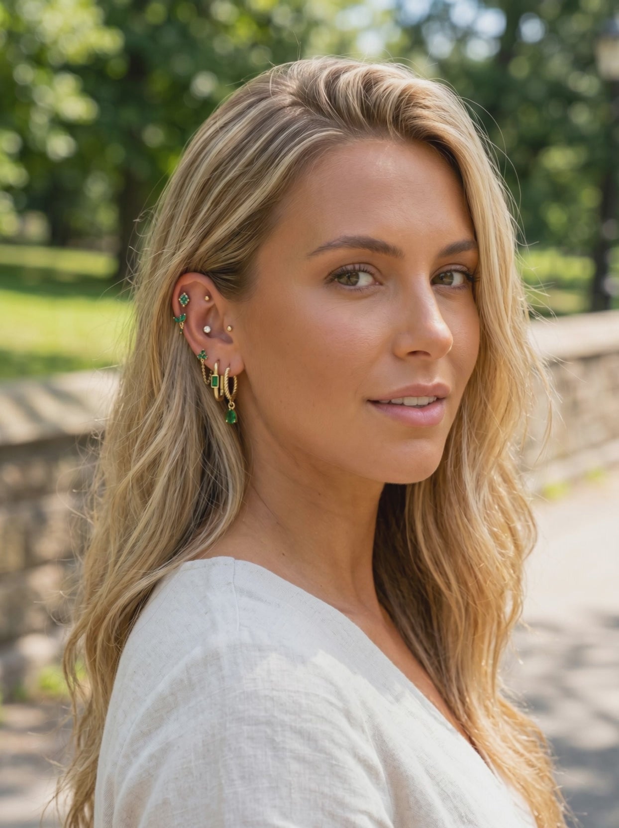 Multi Pack Of 13 Flat Back Studs And Hinged Hoops