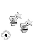20 Gauge Titanium Star Shaped Stud Earrings