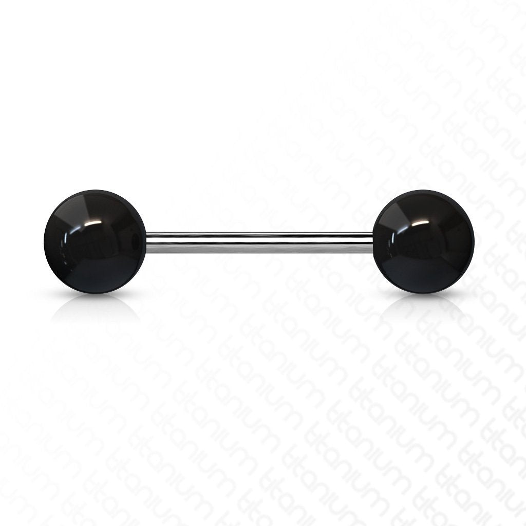 14 Gauge Titanium Acrylic Ball Barbell