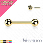 14 Gauge Titanium PVD Coated Straight Barbell