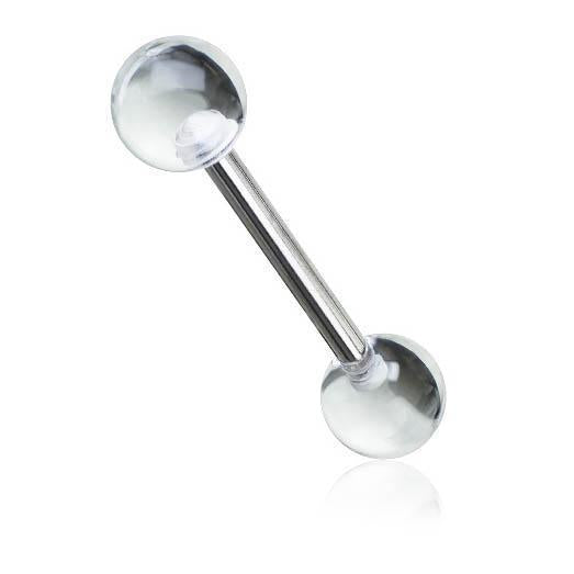 Light Reactive Acrylic Ball Stainless Steel Barbell