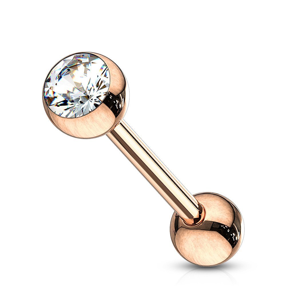 Rose Gold Tongue Barbell