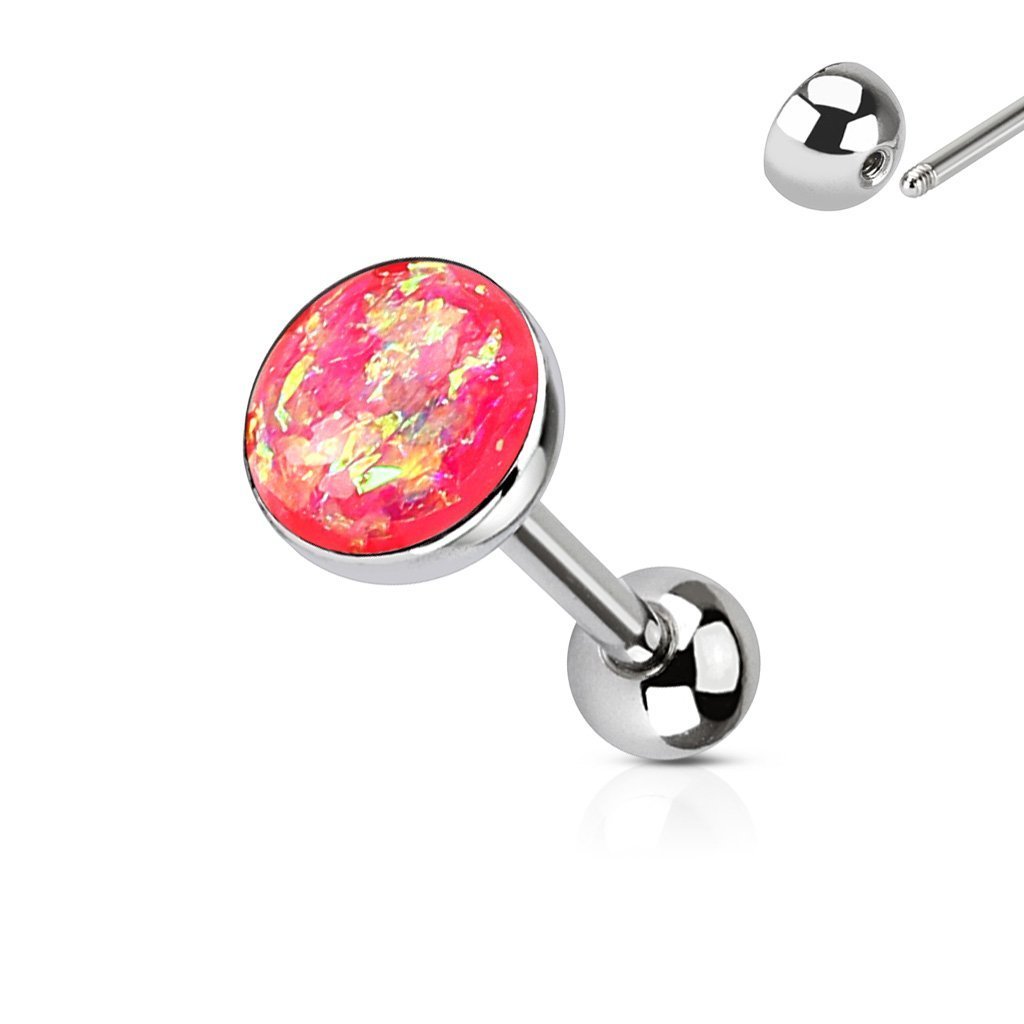 Opal Galaxy Barbell Tongue Ring