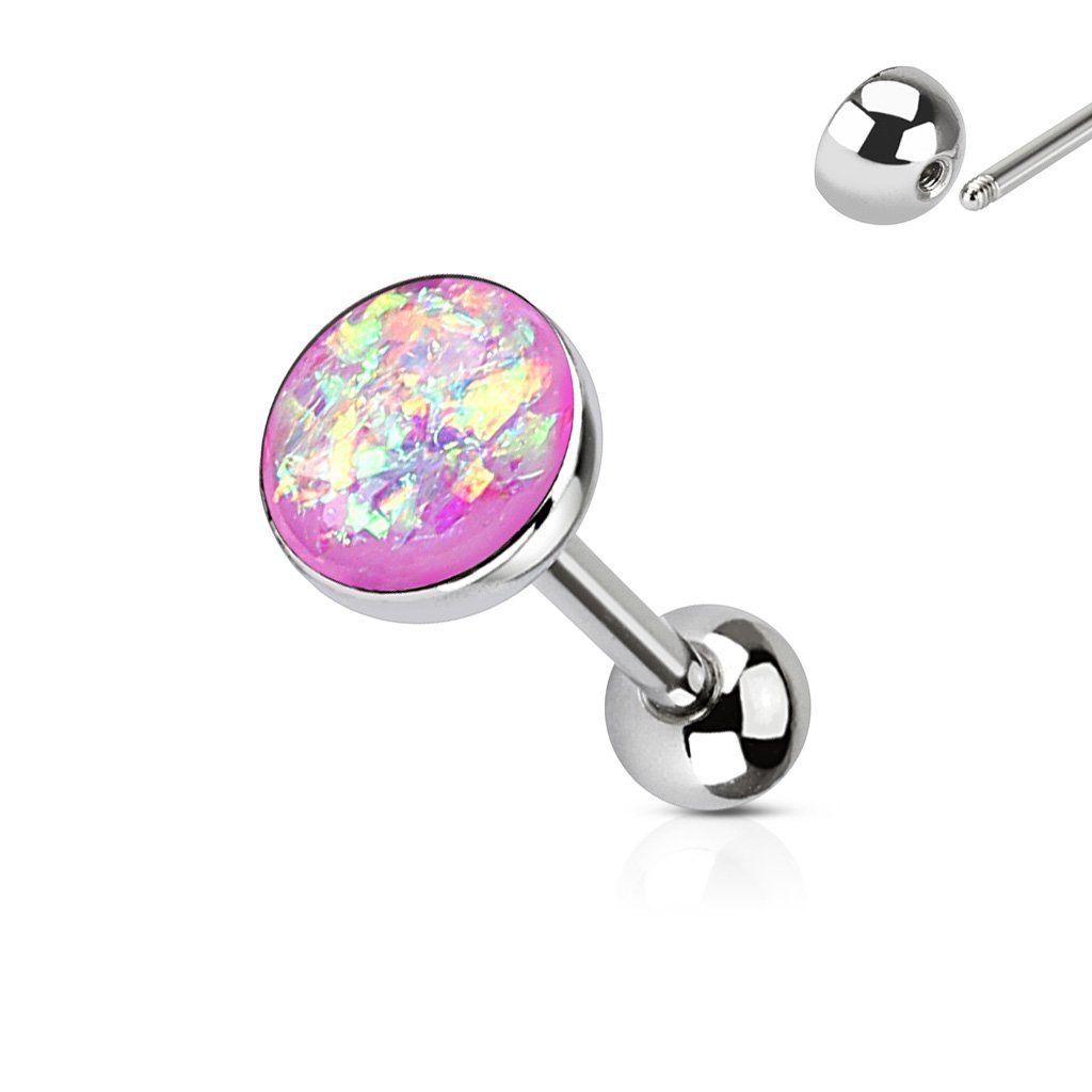 Opal Galaxy Barbell Tongue Ring