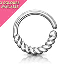 16 Gauge Braided Bendable Hoop Ring