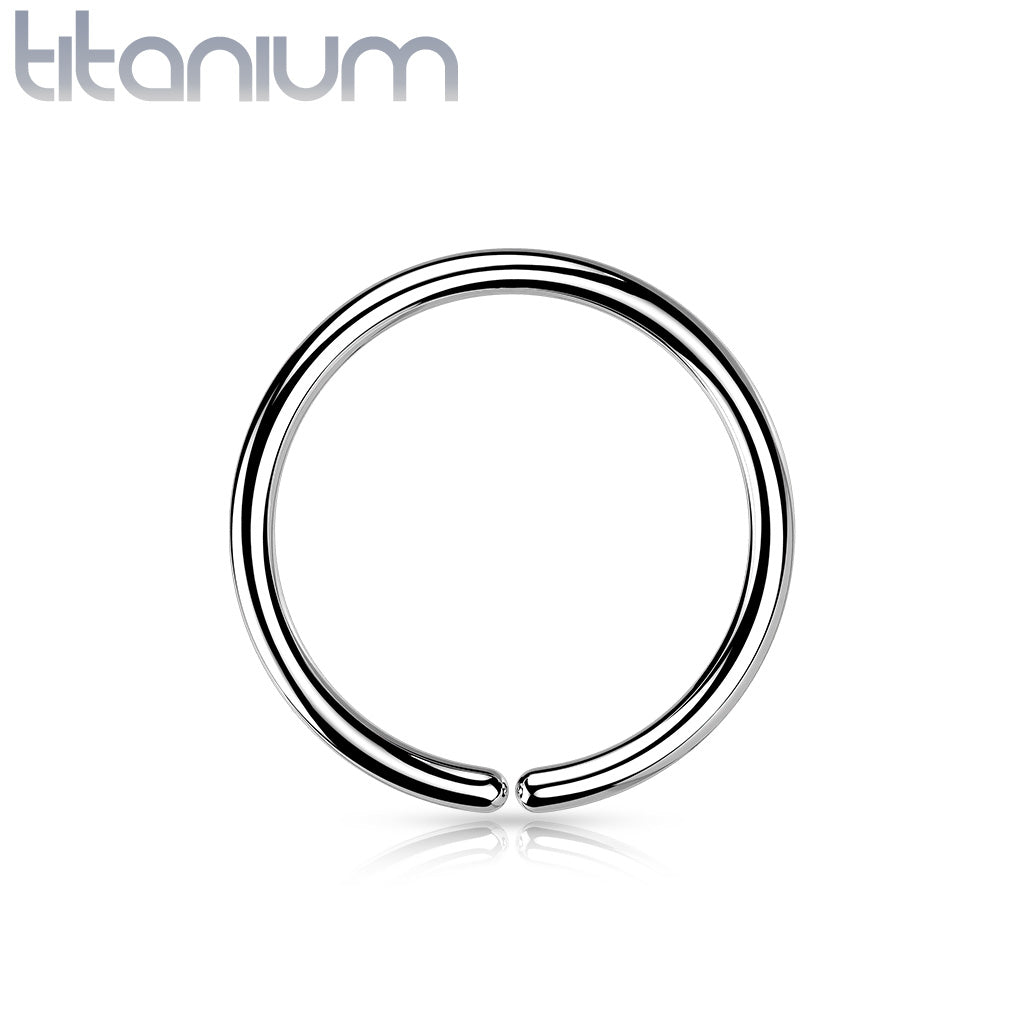 20 Gauge Implant Grade Titanium Bendable Hoop Ring Cherry Diva