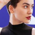 Cherry Diva Circular Barbell 16 Gauge Prong Set Crystal Internally Threaded Circular Barbell