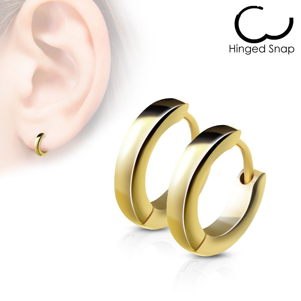 Huggie hinged earrings store
