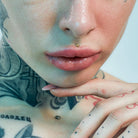 Cherry Diva Flat Back Stud 16 Gauge Titanium Metallic Tone Flat Back Stud